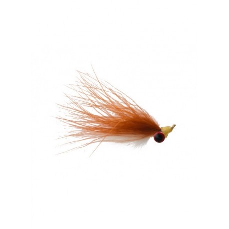 Streamers clouser marabou brown white $2.64