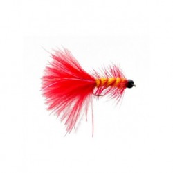 Streamers beadhead flash bugger red and yellow $2.64