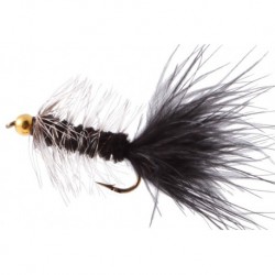 Streamers Bh Wooly Bugger Black Grizzly $2.64