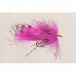 Streamers Black Barred hot Pink rubberleg zonker $2.64