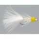 Conehead Streamers white yellow wb conehead $3.10