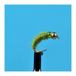 Beaded Nymphs Bead Head Shaggy Green $2.42