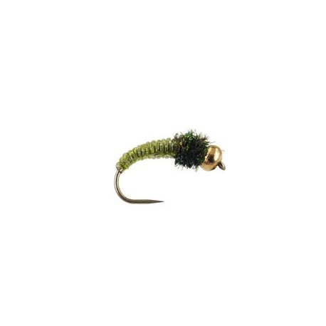 Barbless Flies Caddis Larva Olive BL $2.34