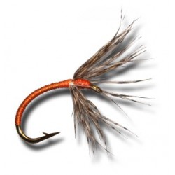 Special Dries Tenkara Shinpuru Kebari Orange $2.34