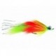 Salmon Singles Hareball Leech (Chartreuse Orange) $6.80