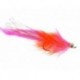 Salmon Singles Hareball Leech (Pink Orange) $6.80