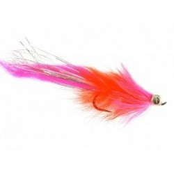 Salmon Singles Hareball Leech (Pink Orange) $6.80