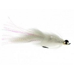 Salmon Singles Hareball Leech (White) $6.80