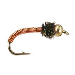 Beaded Nymphs Brassie Bead Head Peacock $2.42