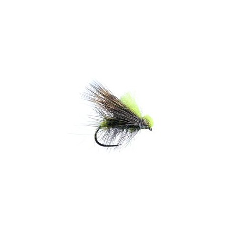 Barbless Flies Chartreuse High Viz Deer Hair Sedge BL $2.34