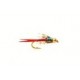 Beaded Nymphs Copper John Wired BH Silver Pink $2.42