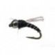 Beaded Nymphs Crystal Midge Black Tungsten Bead $2.42