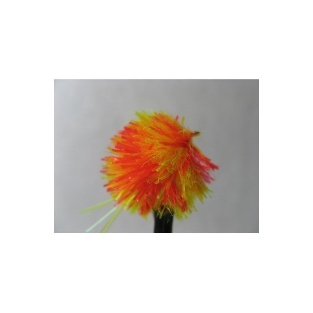 Fab Trout Flies orange yellow fusion half tail blob size $2.34