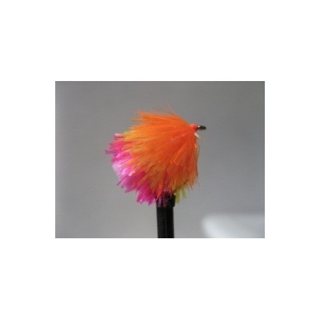 Fab Trout Flies safety orange blushing sunburst shocking pink fab jelly blob $2.34