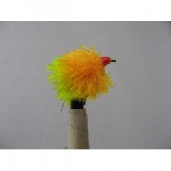 Fab Trout Flies sunburst yellow fab blob $2.34