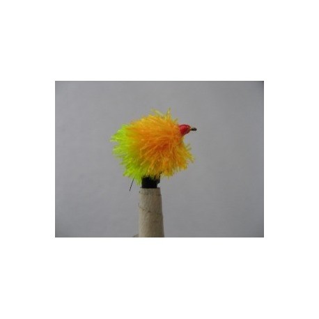 Fab Trout Flies sunburst yellow fab blob $2.34