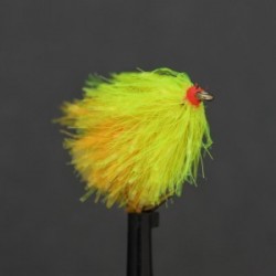 Fab Trout Flies yellow blushing sunburst jelly fab blob $2.34