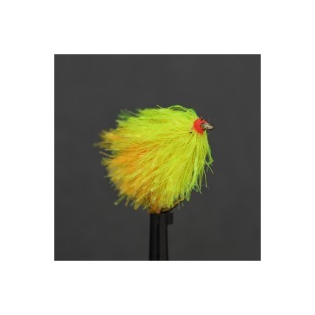 Fab Trout Flies yellow blushing sunburst jelly fab blob $2.34