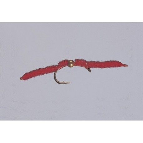 Tungsten Nymphs Bead Center San Juan Worm Red TNG $3.00