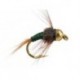 Tungsten Nymphs dark green body glass tg $3.00