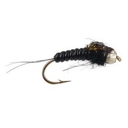 Tungsten Nymphs ivans tg body glass black $3.00