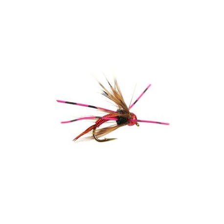 Tungsten Nymphs Markus Hot Red Head CopperTG $3.00