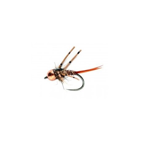 Tungsten Nymphs PTN Rubber Leg Orange $3.00