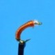 Beaded Nymphs Glass Bead Midge Orange $2.42