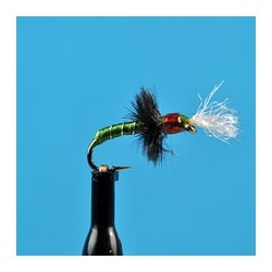 Beaded Nymphs Glass Bead Rojo Midge olive $2.42