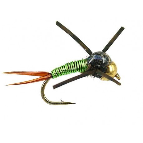 Tungsten Nymphs TG Copper Bob Chartreuse $3.00