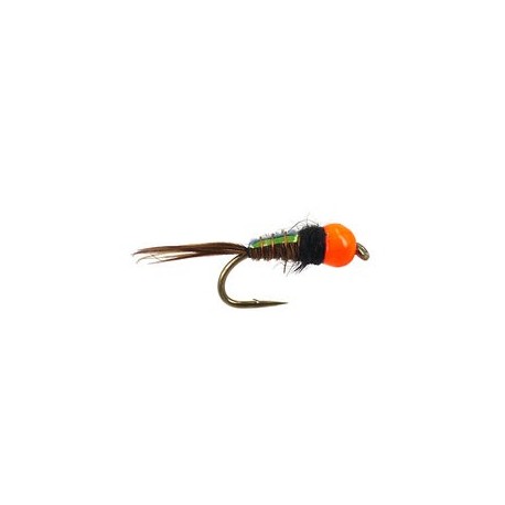Tungsten Nymphs tg tinsel pheasant hot orange nymph $3.00