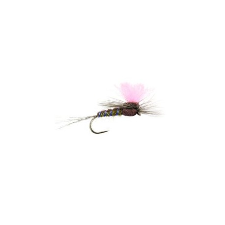 Barbless Flies Grey Olive High Viz Paradream BL $2.34