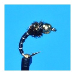 Tungsten Nymphs Tungsten Bead Head Zebra Midge Black $3.00