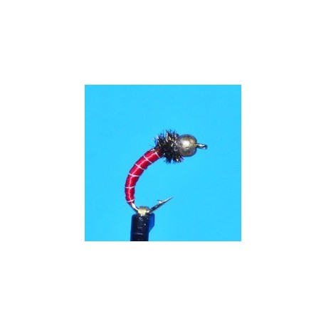 Tungsten Nymphs Tungsten Bead Head Zebra Midge Red $3.00