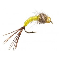 Tungsten Nymphs Yellow Body Glass TG Nymph $3.00