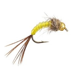 Tungsten Nymphs yellow body glass tg nymph $3.00