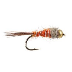 Beaded Nymphs Johns Orange Grey Nymph $2.42