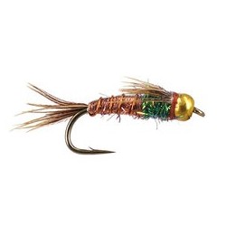 Beaded Nymphs Kyles BH Angel Hair Pheasant Tail Flash $2.42