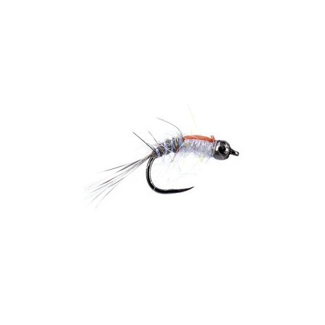 Barbless Flies Innov BH Grey Nymph BL White Pearl $2.34