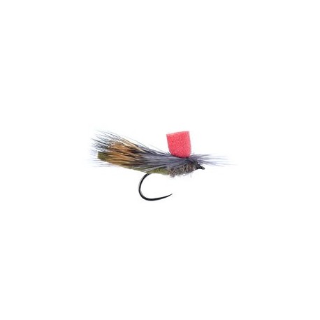Barbless Flies Killing High Viz Caddis BL Red Post $2.34