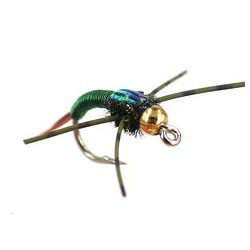 Beaded Nymphs Tung RL CN Copper Bob Copper Green $2.42