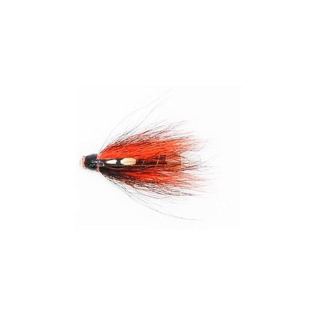 Tubes Black and Orange Ghost  Copper Tube Fly $6.80