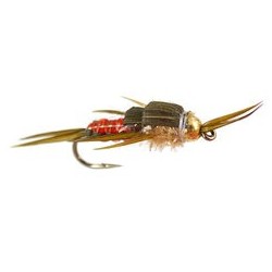 Beaded Nymphs Woven Olive Rainbow BH Stonefly $2.42