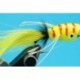 Bass Flies bass popper canary tiger large $8.50