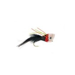 Bass Flies Bass Bug Black Red White $8.50