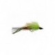 Bass Flies bullethead baitfish chartreuse $8.50