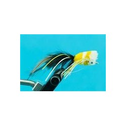 Bass Flies deer hair hopper white yellow $8.50