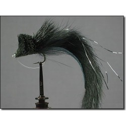 Bass Flies Diver Rabbit Strip Black side $8.50