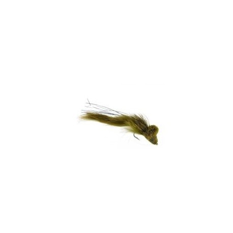 Bass Flies Diver Rabbit Strip Olive $8.50