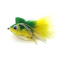Bass Flies diving yellow green bass bug $8.50